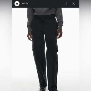 Wilfred Black Button-Front Trousers